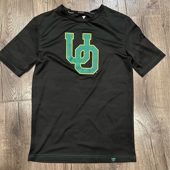 Men's Fanatics Branded Black Oregon Ducks Muted Camo Logo Shirt Size Small UofO - Picture 2 of 8